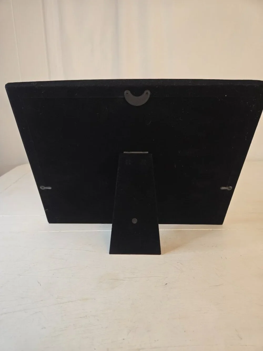 Curved Shelf Multi Photo Frame 13.75 X 10.75 Black and Silver NWOT